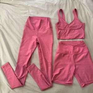 Pink 3 pc workout set - Solely fit